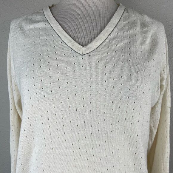 Vintage Nike V-Neck Wool Blend Golf Sweater EUC - Picture 2 of 9